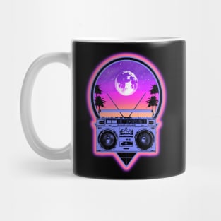 Retro Boombox - summer vibes music Mug